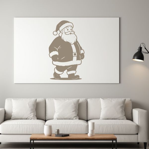 An SVG icon of Santa Claus with a festive holiday theme.