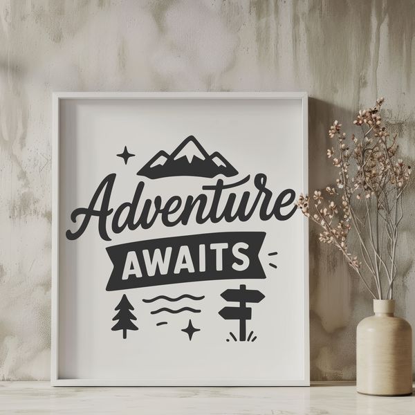Inspirational Vacation Motivation in SVG Format A collection of inspirational vacation quotes in a simple vector design.