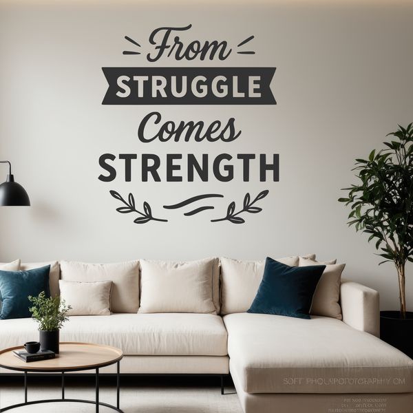 Bold Motivational Quote Graphic Inspirational quote vector graphic with bold typography and minimalist design.