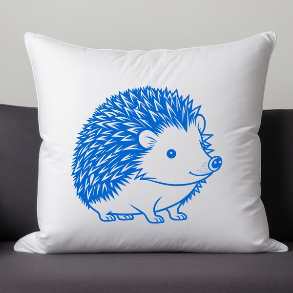 Hedgehog Illustration A detailed illustration of a hedgehog, suitable for cutting or engraving with a laser cutter or pyrography tool.