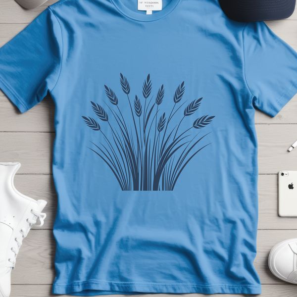 Wheat Silhouette Vector Graphics A simple illustration of a wheat plant in vector format.