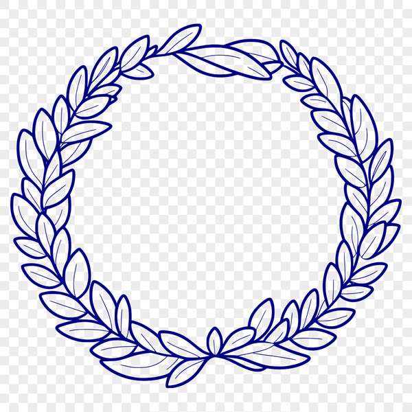 Beautiful SVG Wreath Design for Digital Use An SVG illustration of a decorative wreath with a floral motif.