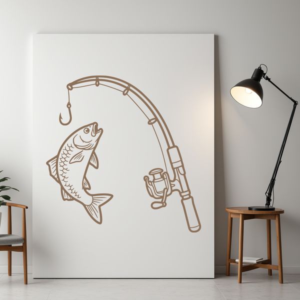 Fishing silhouette vector design for cut files