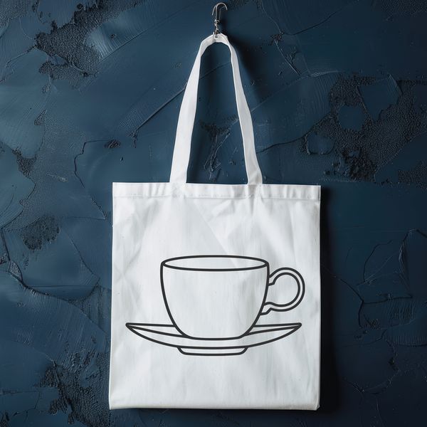 A Beautiful Vector Teacup Design A simple teacup design made from vector shapes, suitable for cutting or laser engraving.