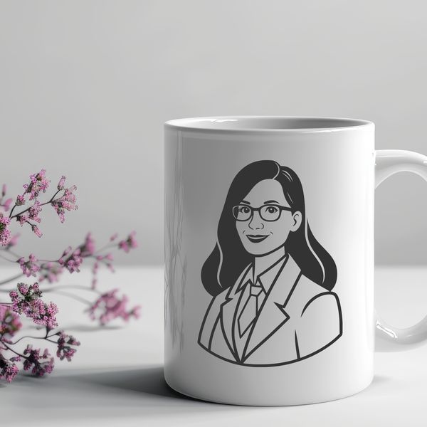 Beautiful Vector Teacher Icon An SVG vector art representation of a teacher figure for various uses including education and design projects.