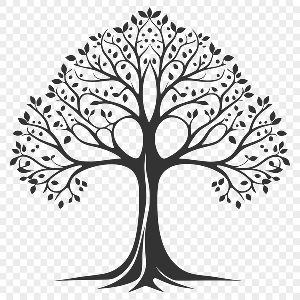 A graphic representation of a tree using scalable graphics technology.
