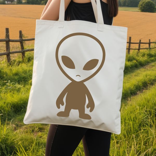 Alien Silhouette in Sci Fi Design, ready for vector editing and commercial use.