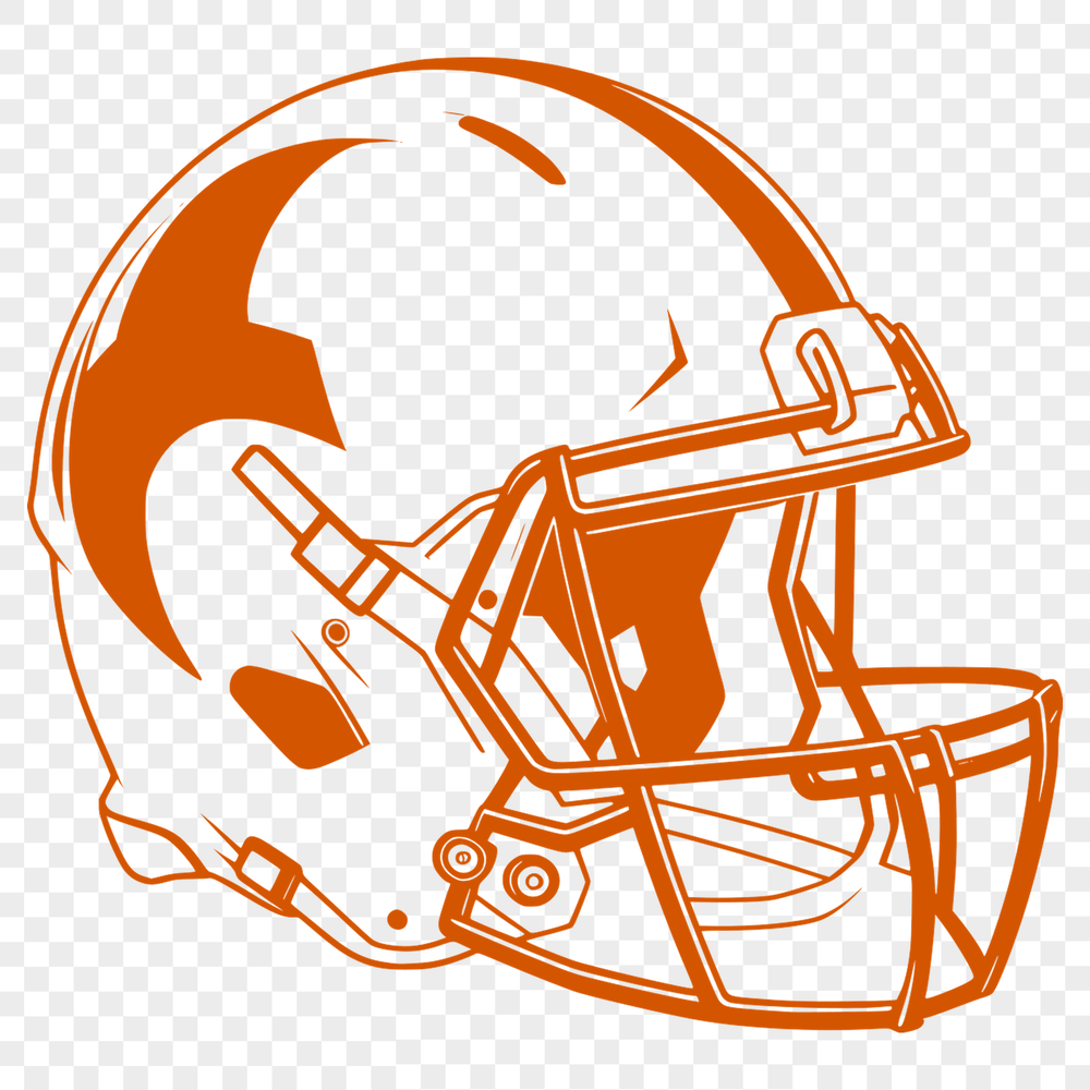 Football Vector Art Design An illustration of an American football with detailed design, suitable for vector art and digital cutting.