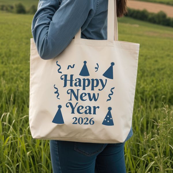 SVG illustration of a New Year's theme featuring inspirational quotes on a decorative background.