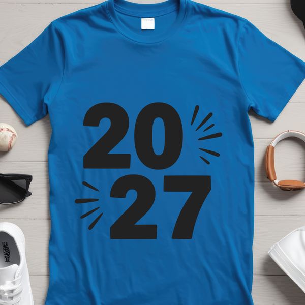 A stylized illustration of a countdown to the year 2027, perfect for personal or commercial projects.
