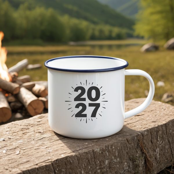 A minimalist illustration of the year 2027 in bold font, surrounded by subtle decorative elements.