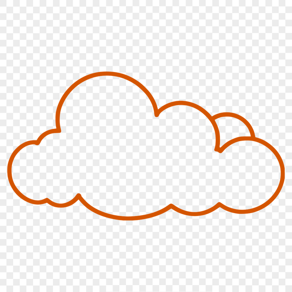 Free Cloud Clip Art Design A stylized illustration of a cloud in vector format