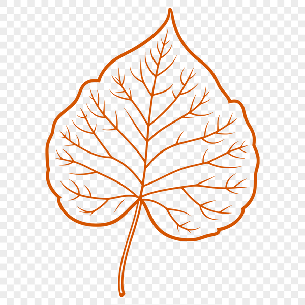 Minimalist Leaf Icon A stylized vector illustration of a single leaf, suitable for digital design and cutting machine applications.