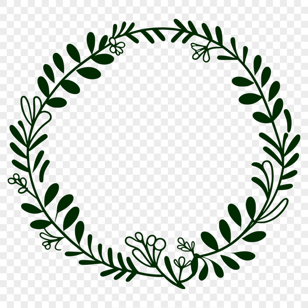 Beautiful Vector Flower Garland A floral design in vector format, ideal for various cutting machines and stencils.