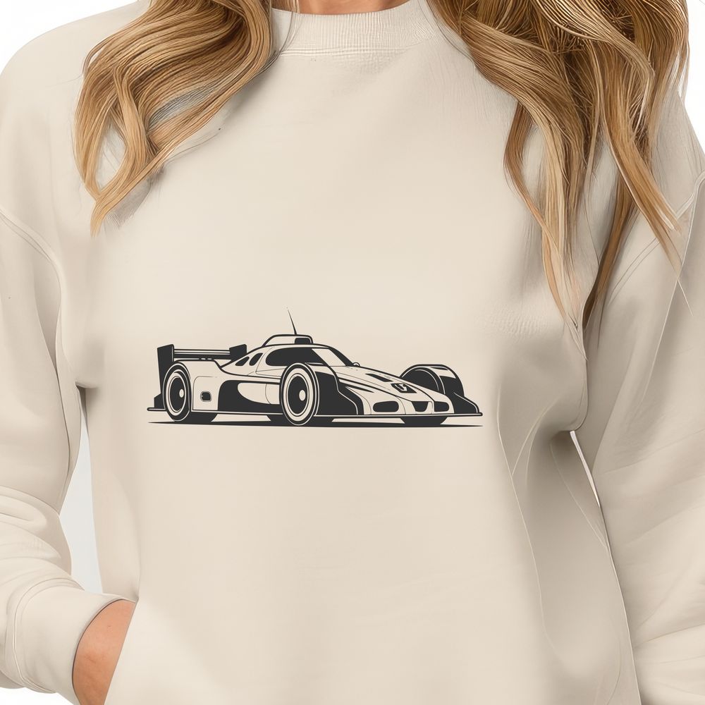 Speedster Design SVG Image A sleek, high-performance vehicle designed for speed, depicted in a simplified vector format.