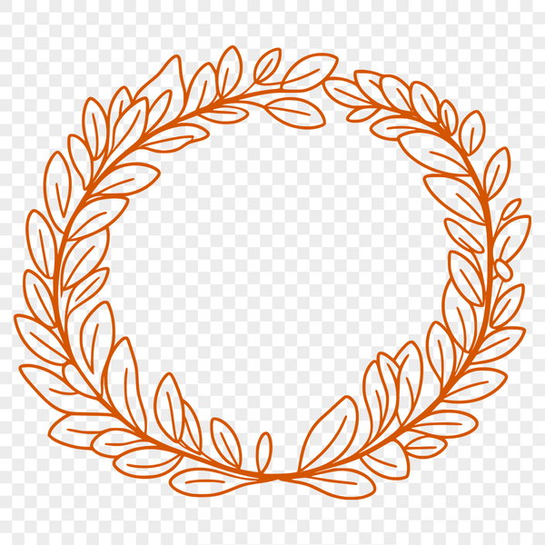 Free SVG Flower Garland A detailed floral wreath design made from interconnected flowers and foliage.