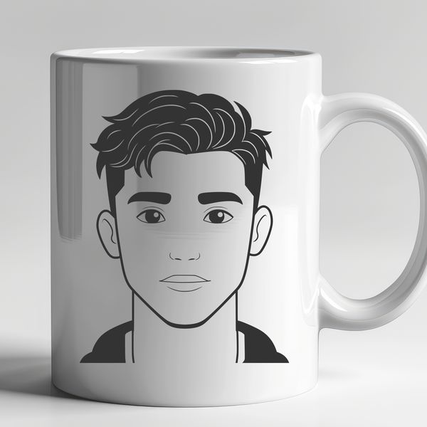 Male figure in vector form, suitable for commercial and personal projects.