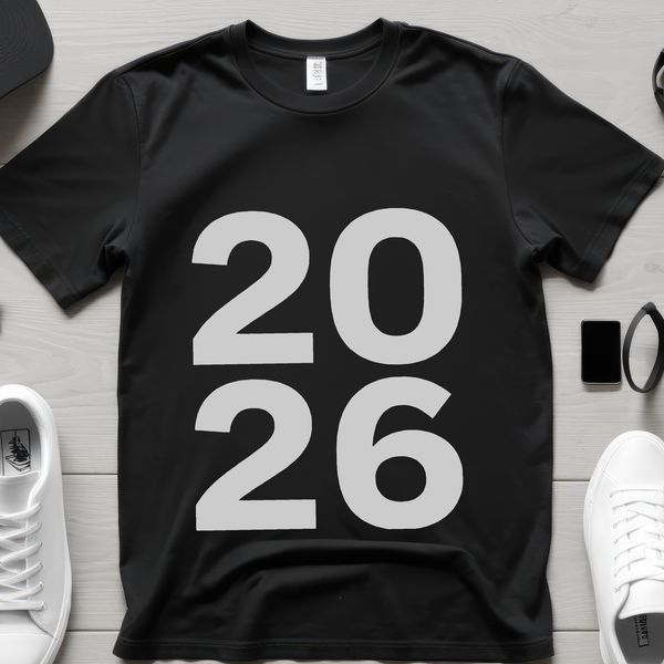 New Year 2026 quotes graphic in vector format suitable for Cricut cutting machine or laser engraving.