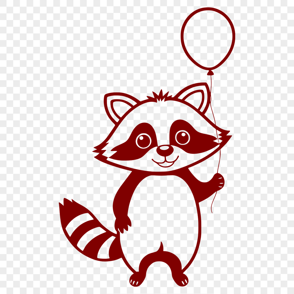 Beautiful Racoon SVG Graphic A detailed illustration of a raccoon in vector format, suitable for digital and offline applications.