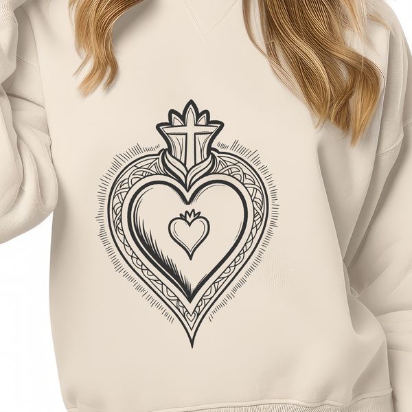 Heart Icon in High-Resolution SVG Format Sacred Heart icon in high-resolution vector format.