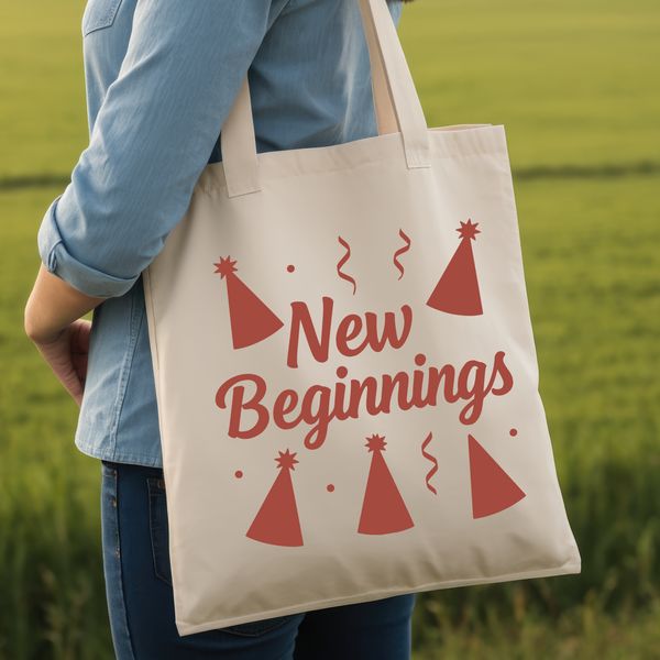 A modern vector illustration of the New Year with quotes and inspirational phrases in a clean, minimalist style.