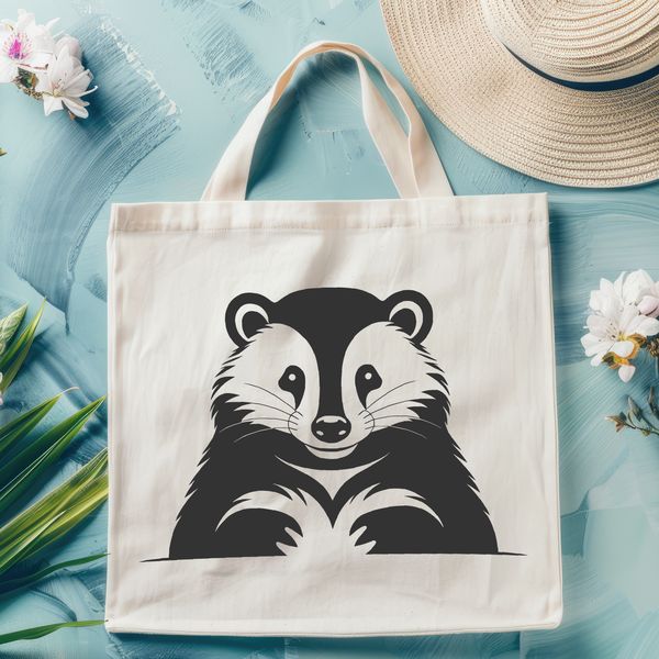 Vector Illustration of a Wild Badger A detailed illustration of a wild badger in vector format.