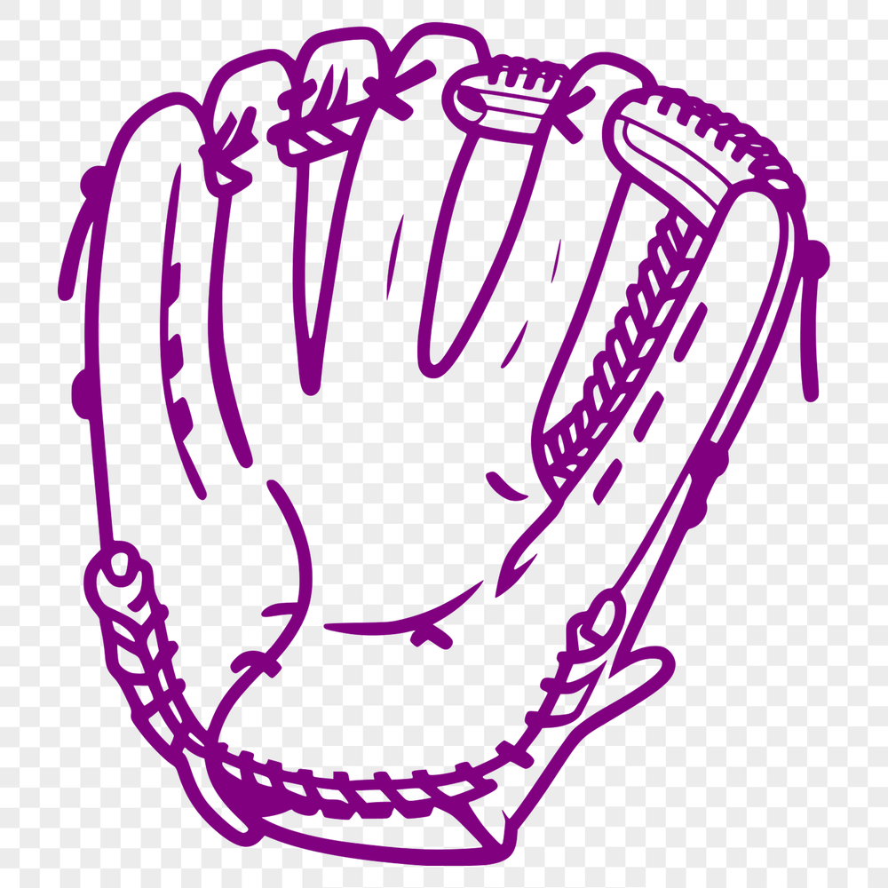 A detailed illustration of a baseball with a textured surface, suitable for various design applications.