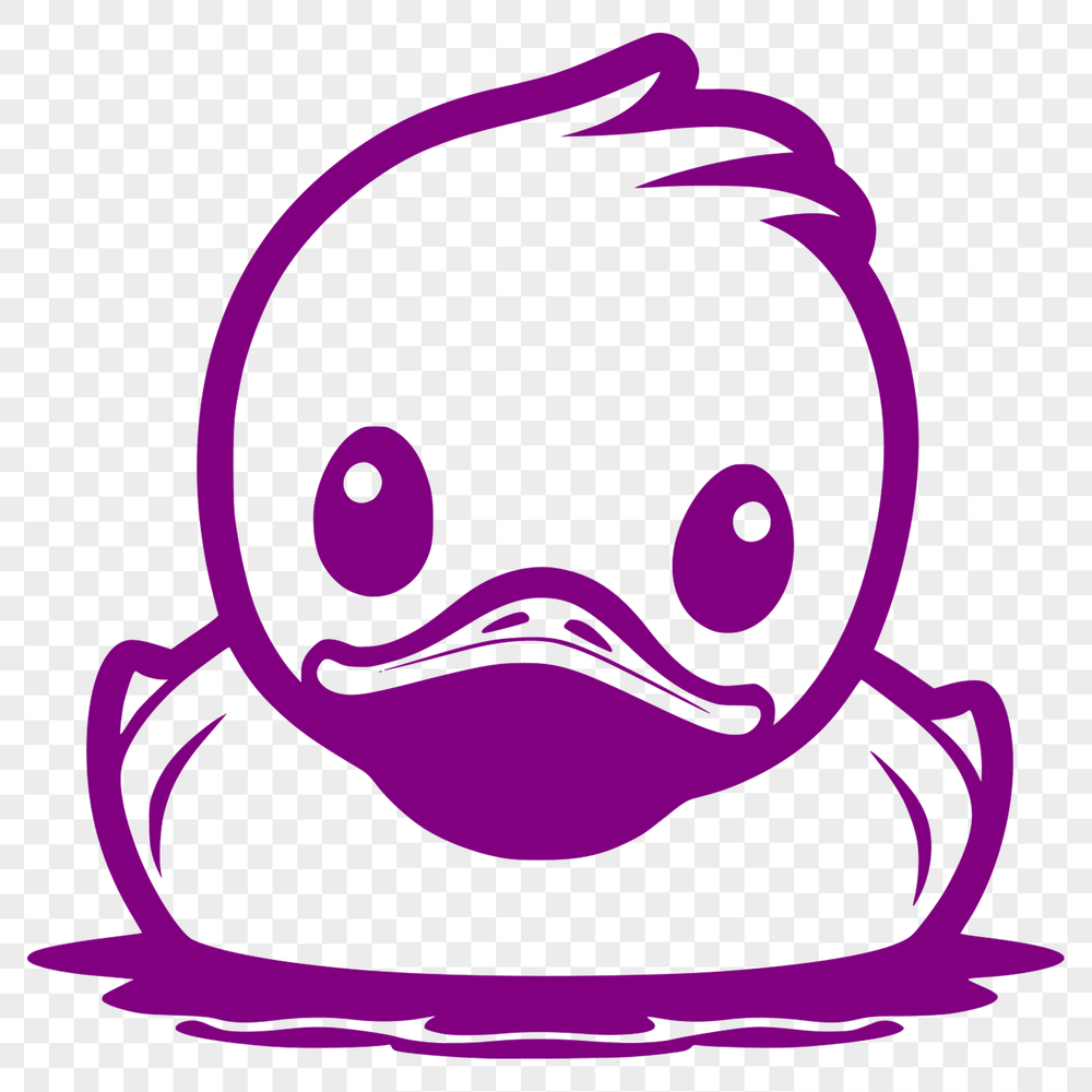 Quacking Good Vector Art A digital illustration of a duck, suitable for vector graphics and cutting machines.