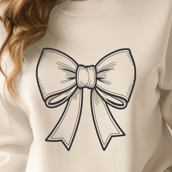 Beautiful Clip Art Graphic An illustrative bow graphic created using scalable vector graphics (SVG) technology.