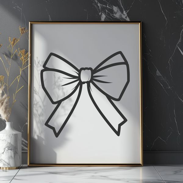 Decorative Bow Symbol for Parties A decorative bow symbol used in various celebrations such as Christmas and birthday gifts.