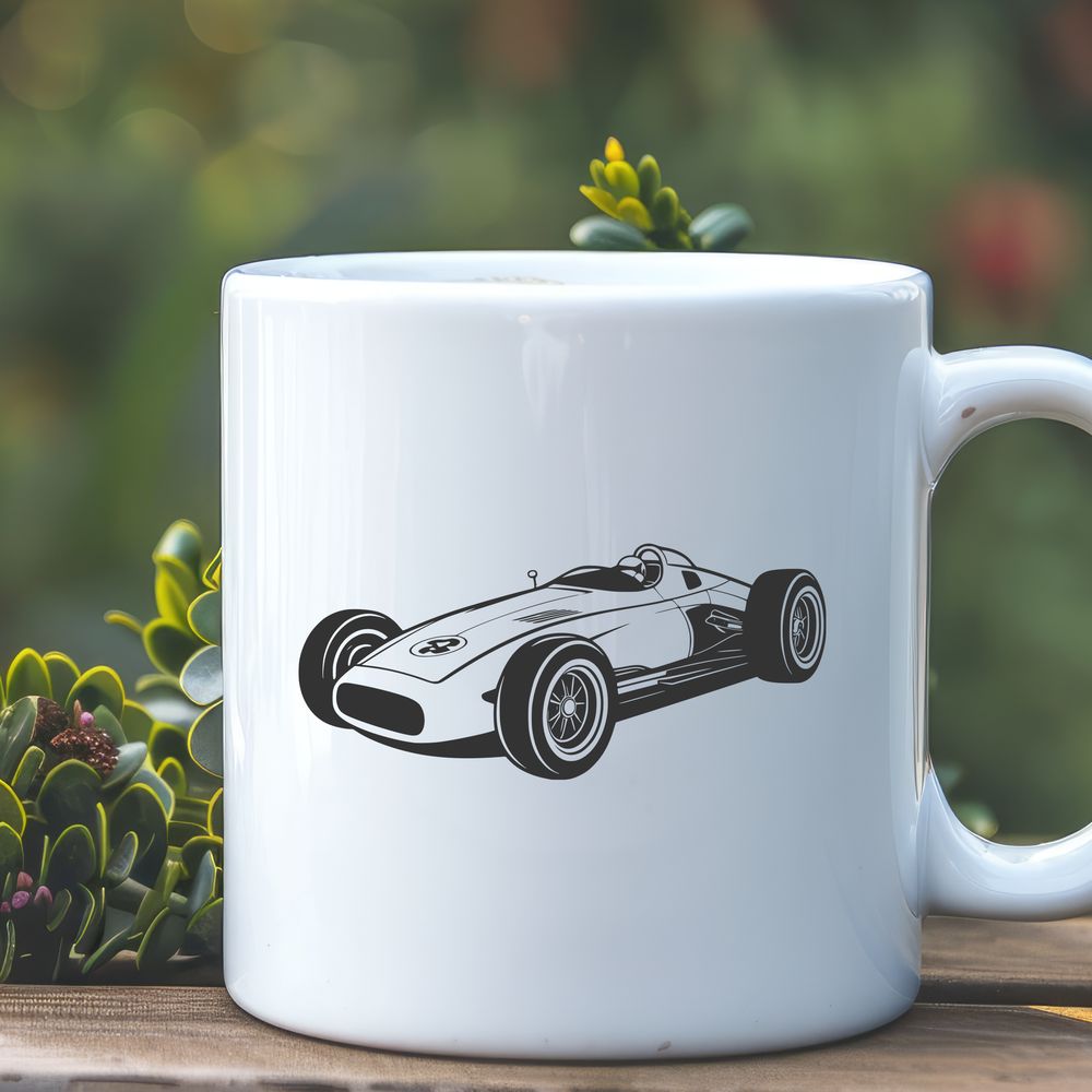 Speedster SVG Vector Illustration Vector design illustration of a racing car.