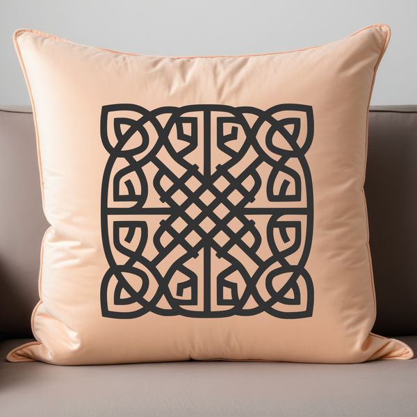 Ornate Celtic design featuring intricate patterns and shapes.