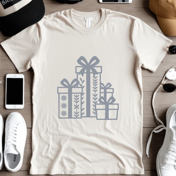 Vector illustration of a decorative gift box with a bow and ribbon.