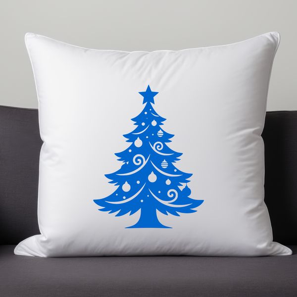 A minimalist vector graphic representation of a traditional Christmas tree for design and crafting purposes.