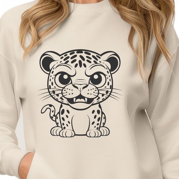 Elegant Jaguar Illustration A detailed illustration of a jaguar, a large big cat species.