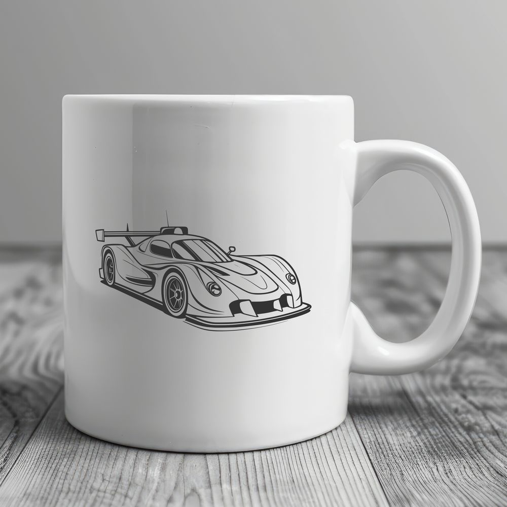 Speed Demon SVG Icon An SVG illustration of a speedy car in motion, ideal for customization and editing using Adobe Illustrator or Procreate.