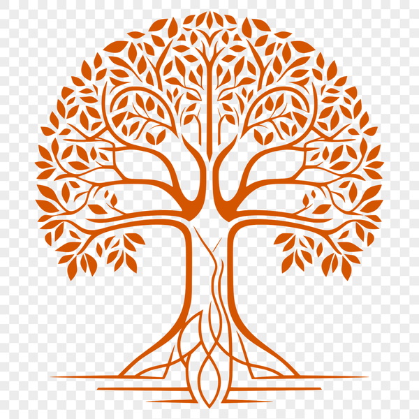 A digital representation of a tree in scalable graphics format.