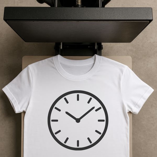 A digital clock with clean lines and modern design elements.