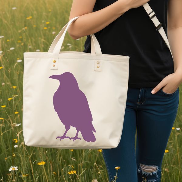 A detailed illustration of a crow bird in vector format, suitable for commercial or personal use.