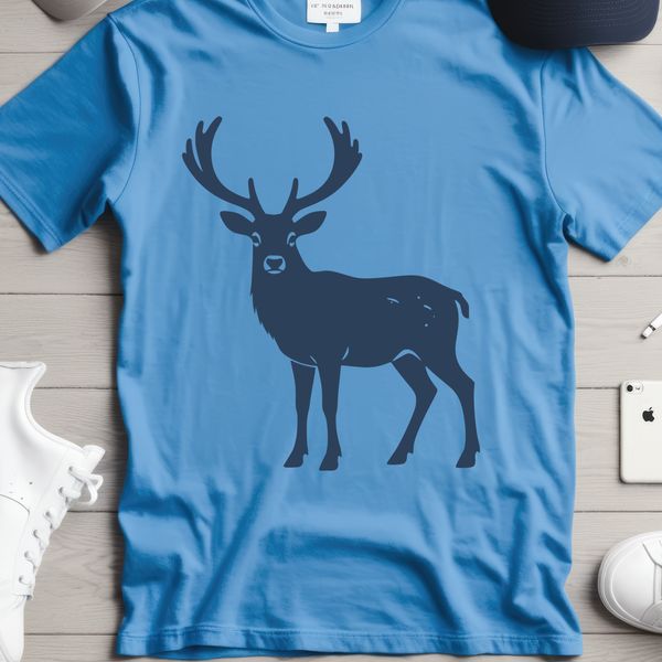 A digital vector illustration of a reindeer in a Christmas theme, suitable for commercial use and download.