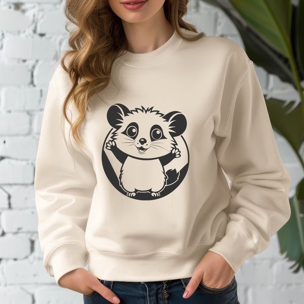 Wildlife Illustration of a Possum A high-quality illustration of a possum, a wild animal found in various parts of the world.