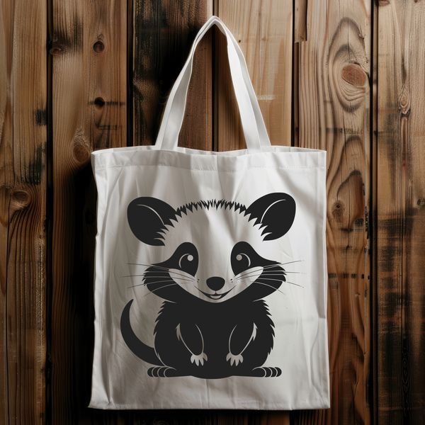Vector Possum Graphic A high-resolution vector illustration of a possum, suitable for commercial or personal use in various design projects.
