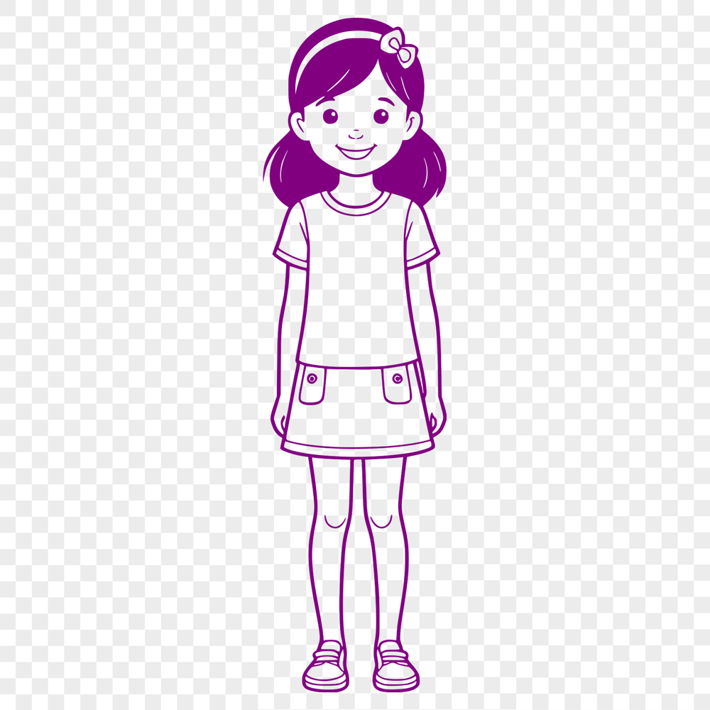 Beautiful Female Graphic Design Element An SVG graphic of a female figure for design projects.