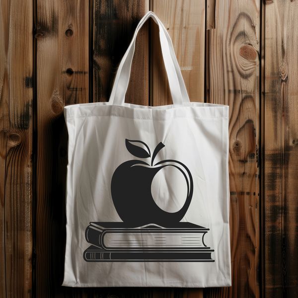 Educational Apple Book Illustration A digital illustration of a traditional Apple Book textbook, suitable for educational purposes and vector design.
