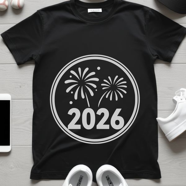 A stylized vector illustration of the New Year's theme, perfect for DIY crafts and digital projects.