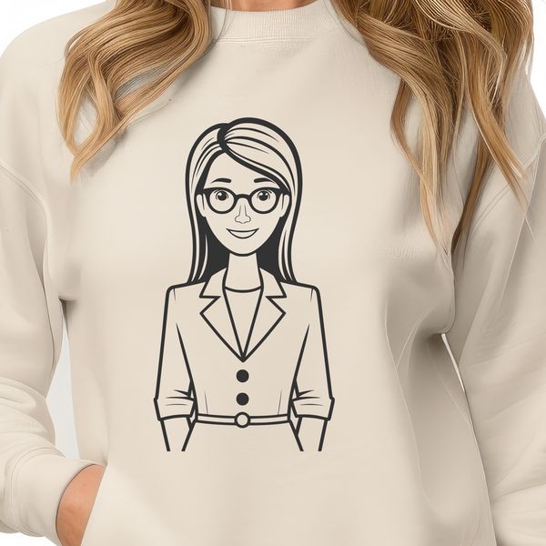 Woman in Teaching Role Illustration A professional illustration of a woman in a teaching role, suitable for educational context.