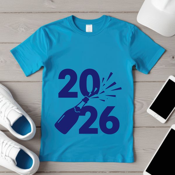 A stylized vector graphic illustration of the New Year with inspirational quotes for personal and commercial use.