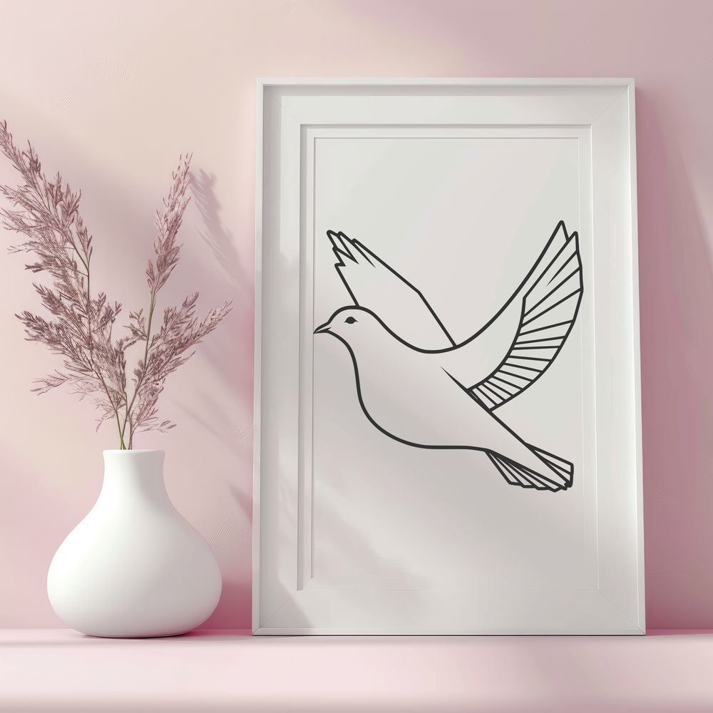 Free Doves Clip Art Vector A simple illustration of a dove in various file formats including SVG.