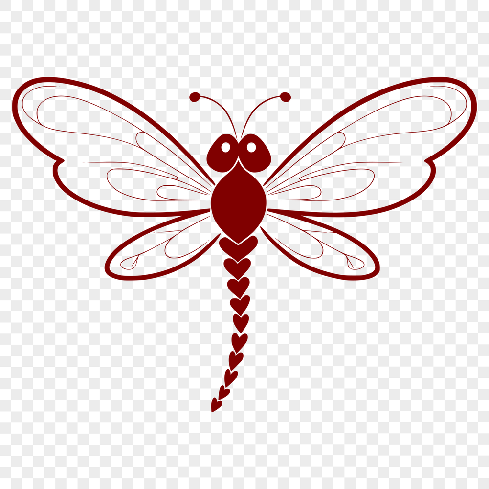 Iridescent Wings Vector Graphic Illustration A colorful illustration of a dragonfly with iridescent wings and body, created as a vector graphic.