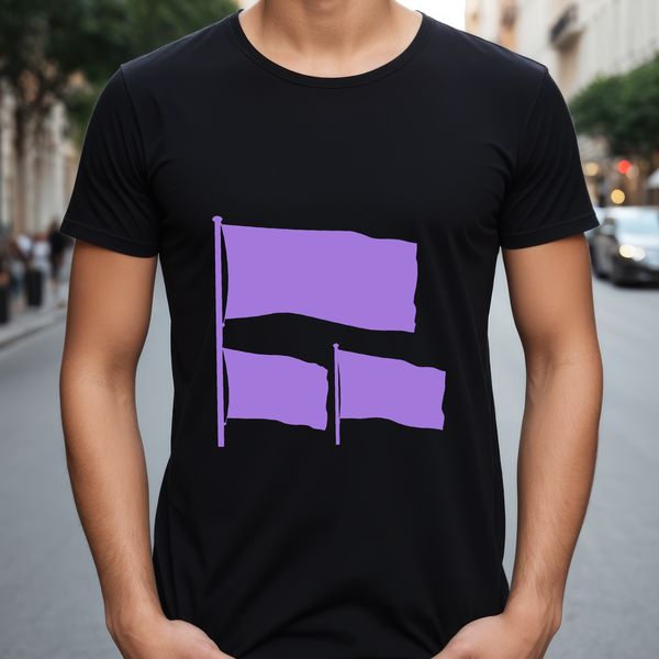 A simple outline illustration of a national flag in vector format.